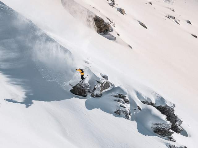 Blake Marshall Skiing at The Remarkables