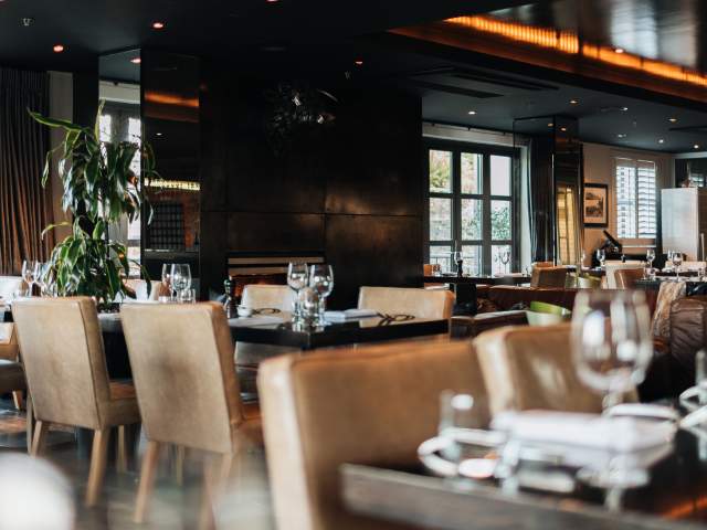 The interior of a high end restaurant