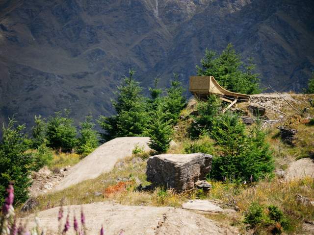 Natural Selection Bike Aotearoa Jump Feature on Mt Dewar