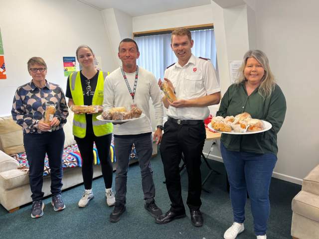 Salvation Army Queenstown team receiving food donations from KiwiHarvest