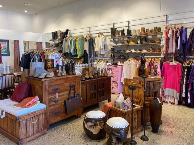 Interior of The Walk In Wardrobe shop Queenstown
