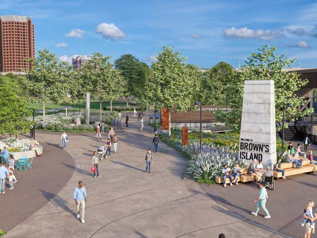 [NEW - 12/25] Brown's Island Improvement Plan Renderings [03 - Lookout Entry]