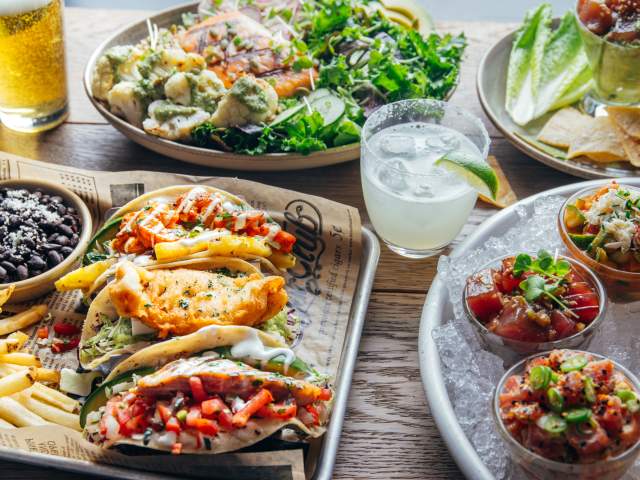 Seafood Dishes available at Pacific Catch in Palo Alto