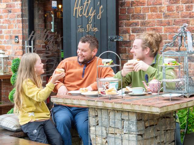 Hetty's Tea Room Froghall family dining outdoors diversity