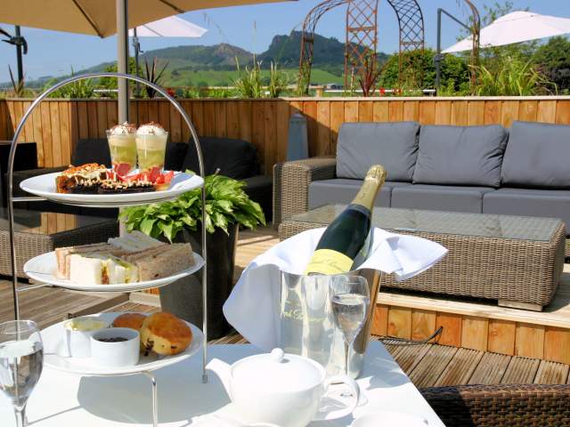 Three Horseshoes Country Inn Afternoon Tea outdoors