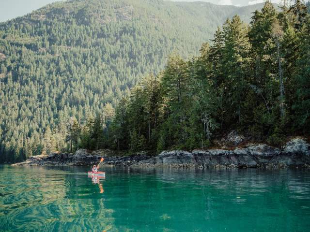 Kayaking on the Sunshine Coast