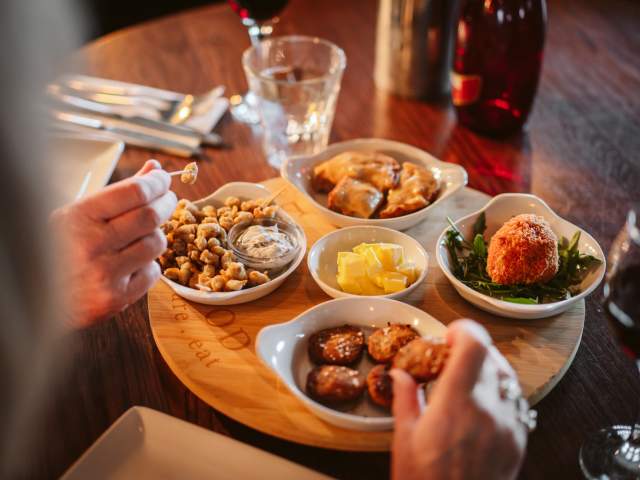 A table of food