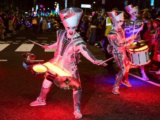Swansea Christmas Parade drummers