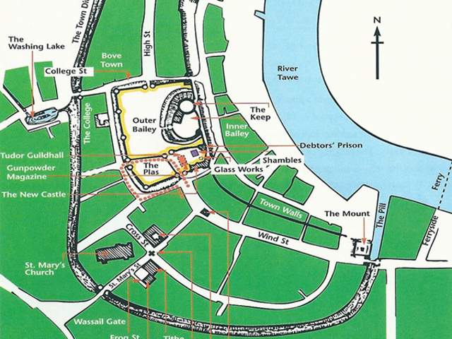 A medieval map of Castle Square