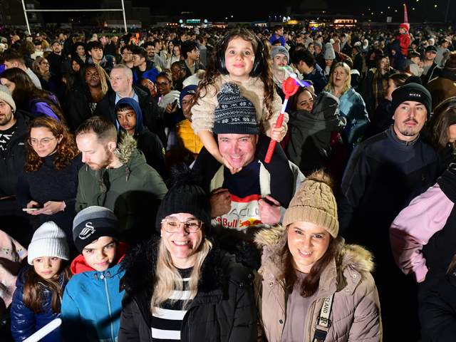 fireworks crowd