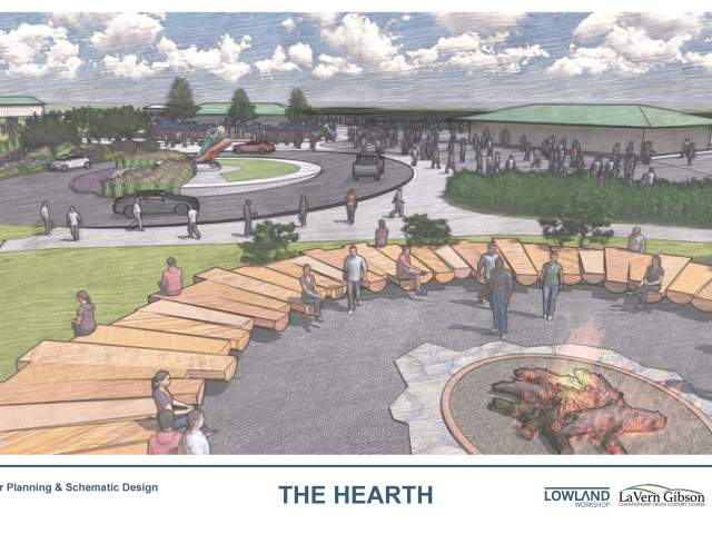 Fire Pit from 2026 Master Plan LaVern Gibson Expansion Project