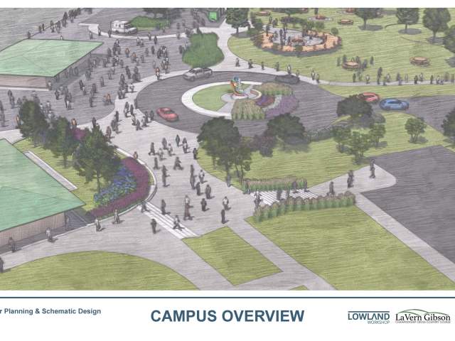 New walkways from 2026 Master Plan LaVern Gibson Expansion Project