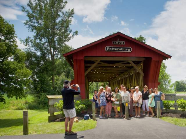 Group Photo at Pottersburg Covered Bridge