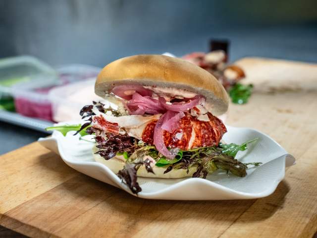 Hummersandwich fra Reinhartsen