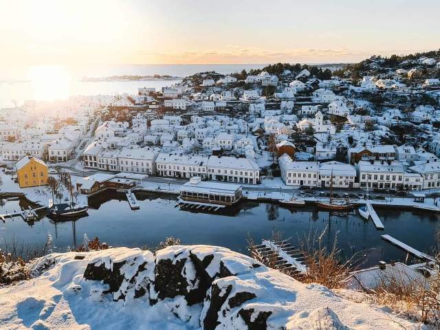 snø over Risør