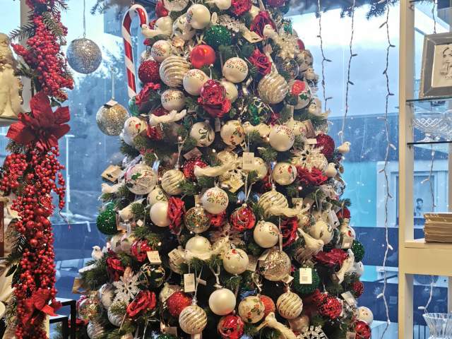 Amerikansk juletre hos Trunken i Vanse, Farsund