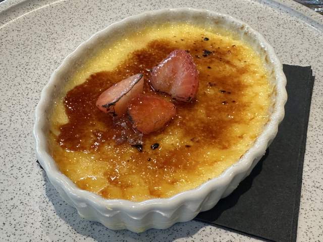 Creme Brulee with Strawberries
