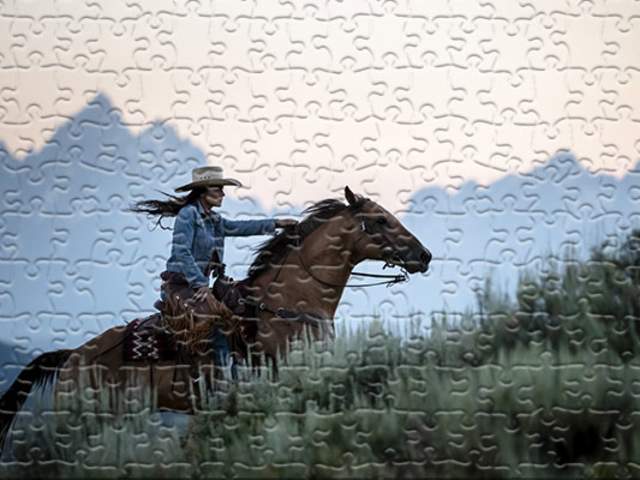 Cowgirl Tetons puzzle