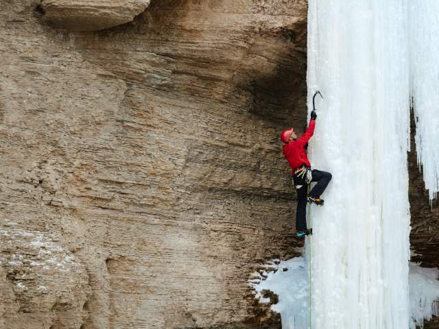 Ice climbing
