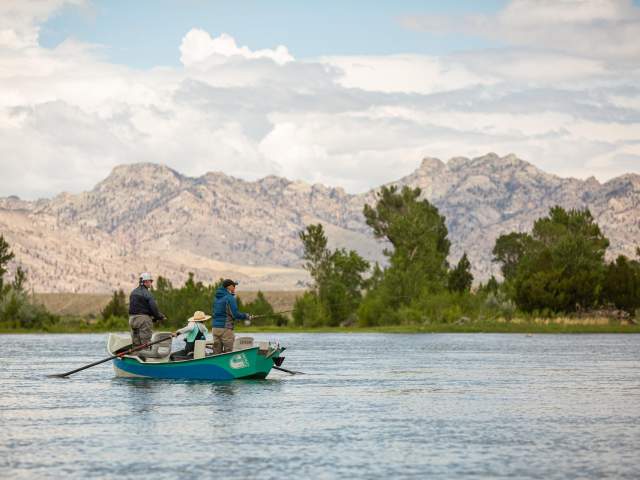 Fishing on the North Platte River in Casper, Wyoming