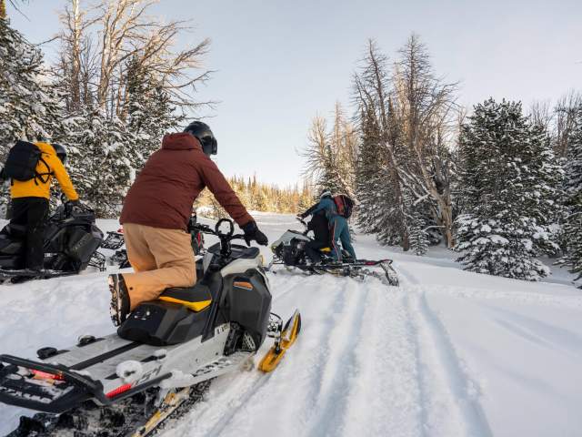 Brooks Lake Lodge Snowmobiling