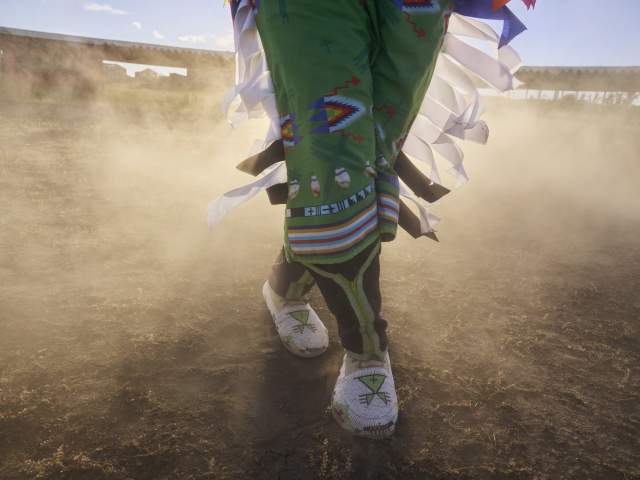 Pow Wow Dancer's feet.