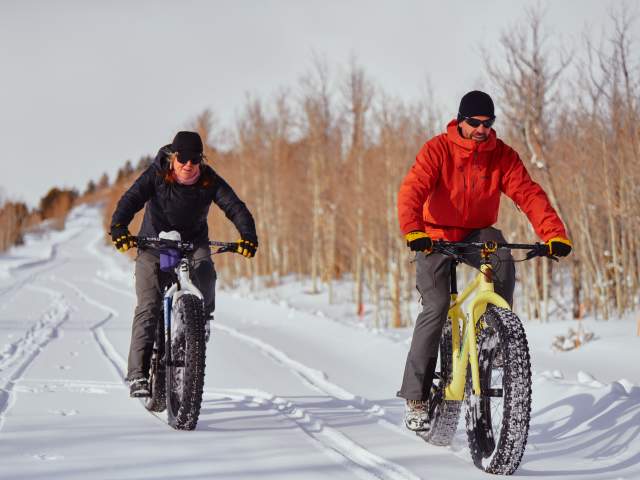 Fat tire biking.