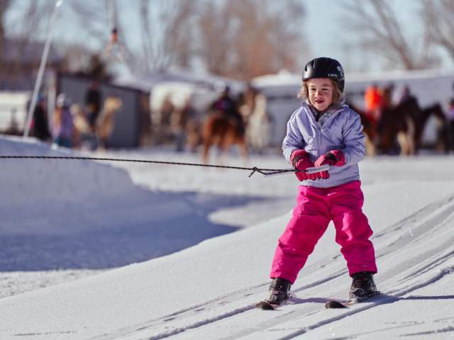 Skijoring in Pinedale, Wy