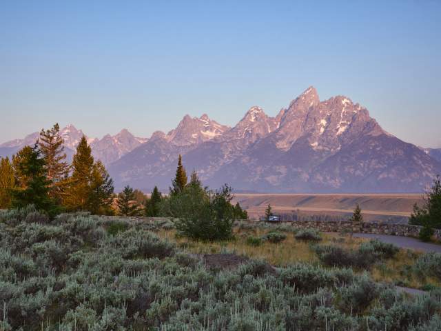 Scenic overlook in Grand Teton National Park
