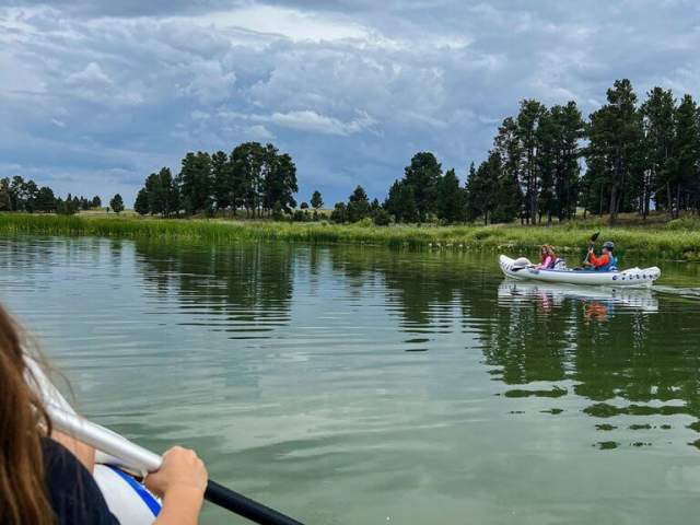 Eastern Wyoming. Keyhole State Park. Kayaking. 