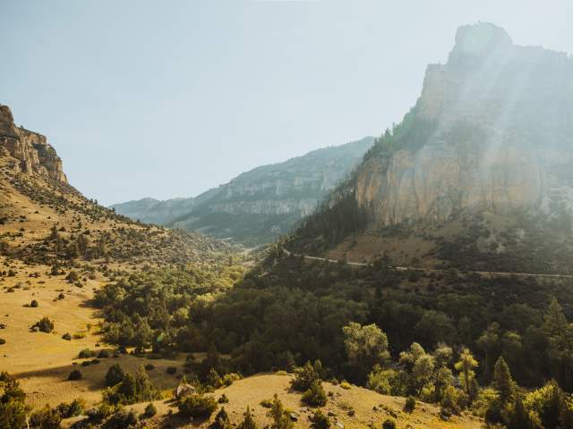 Ten Sleep Canyon along the Cloud Peak Skyway Scenic Byway