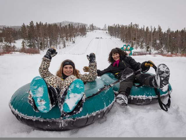 Pinedale winter tubing