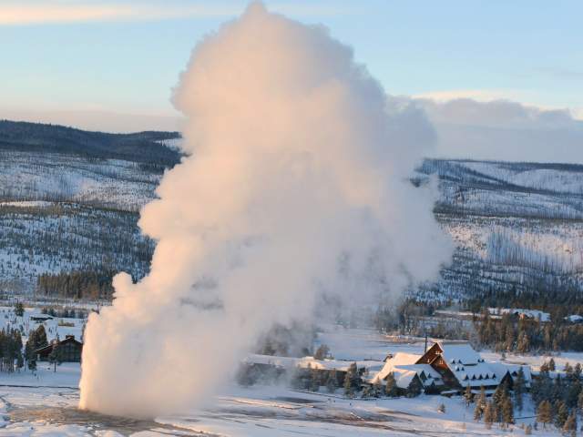 Old Faithful Winter