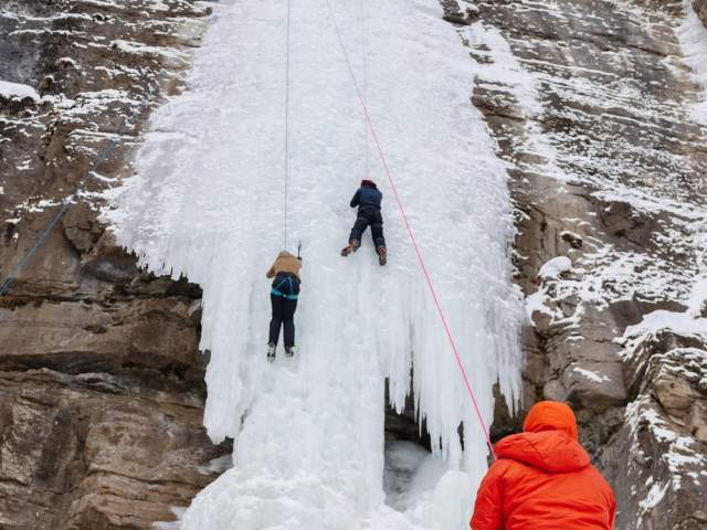 Ice Climbing.