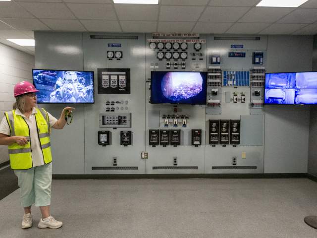 a tour at the York County Solid Waste Authority