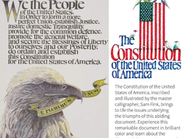 Sam Fink US Constitution Art Exhibit