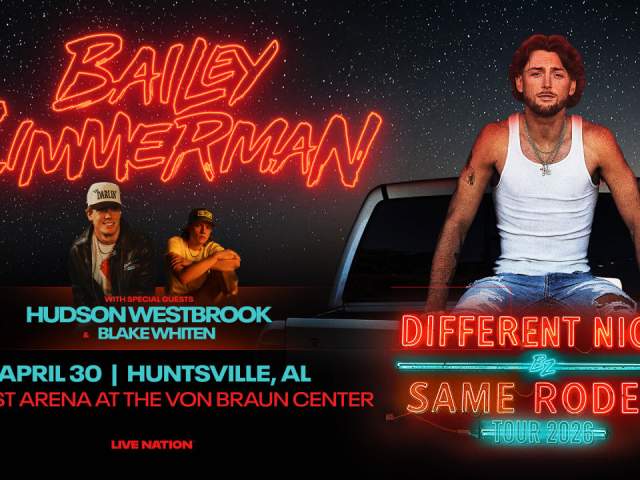 Bailey Zimmerman: Different Night Same Rodeo Tour 2026