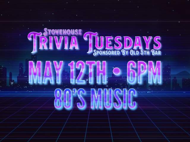 Stovehouse Trivia Tuesday: 80s Music