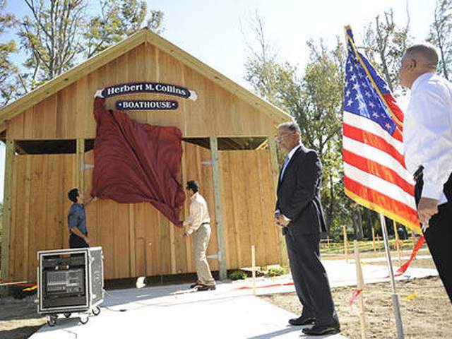 Pea Island Cook House and Herbert M. Collins Boathouse at Collins Park