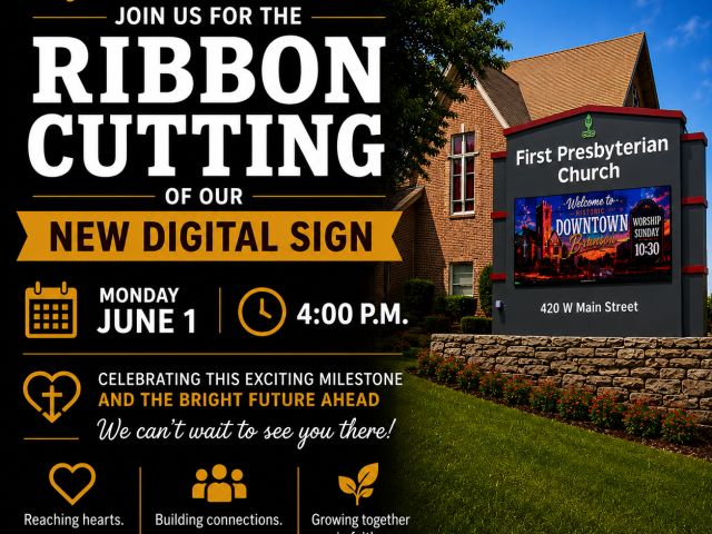 Ribbon Cutting - FPC Branson Celebrates the Completion of a New Digital Sign on Main St