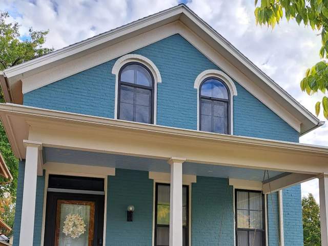 Front of historic house in West Central Fort Wayne