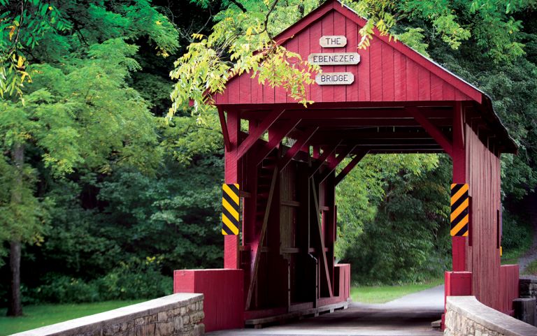 Ebenezer Bridge at Mingo Creek County Park