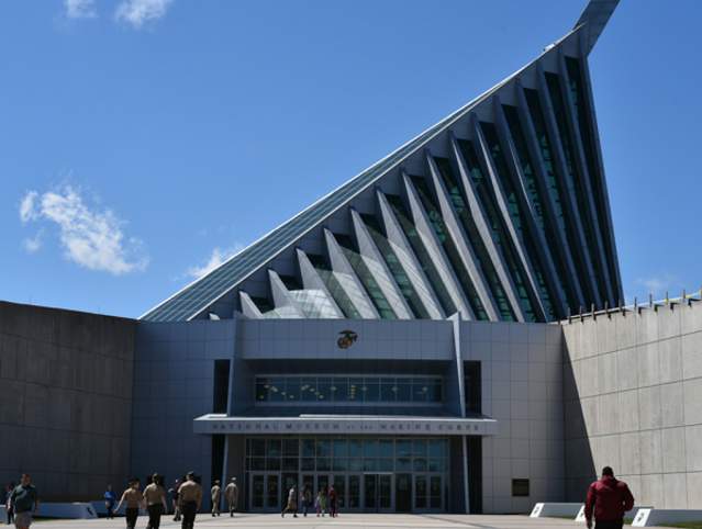 entrance to a museum