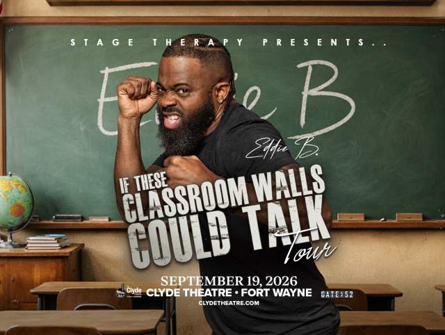 Comedian Eddie B is coming to the Clyde Theatre in Fort Wayne on September 19, 2026