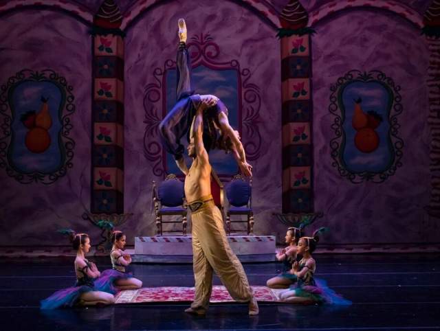 Fort Wayne Ballet Dancer, Marcia Hetrick, performing during the Arabian Nights Show