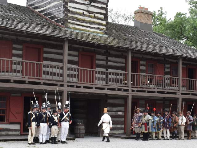 Fun images of the Siege of Fort Wayne 1812.