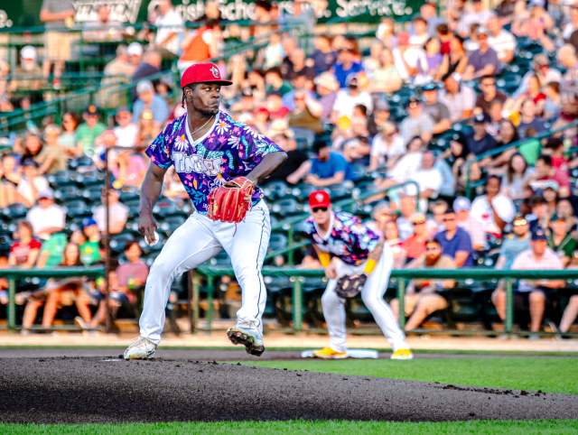 Pitcher at a TinCaps Baseball Game &copy;Jared Christiansen