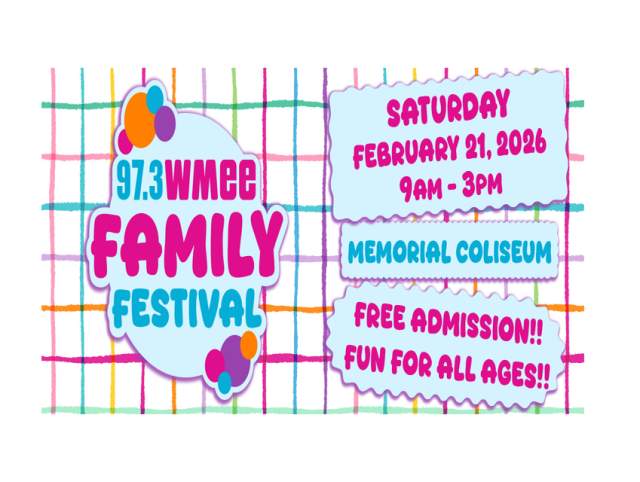 Promotional image for the 97.3 WMEE Family Festival
