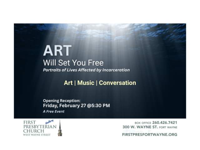 Art exhibit opening reception First Presbyterian Gallery