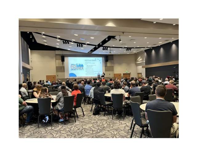 BSides Fort Wayne kickoff presentation at Purdue Fort Wayne Walb Student Union.